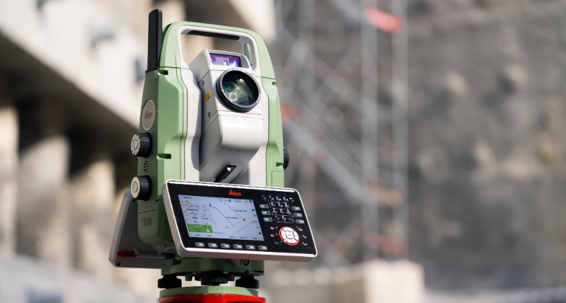 Leica TS20 robotic total station for tunnel surveying